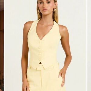 Showpo Virginia Butter Yellow Vest top